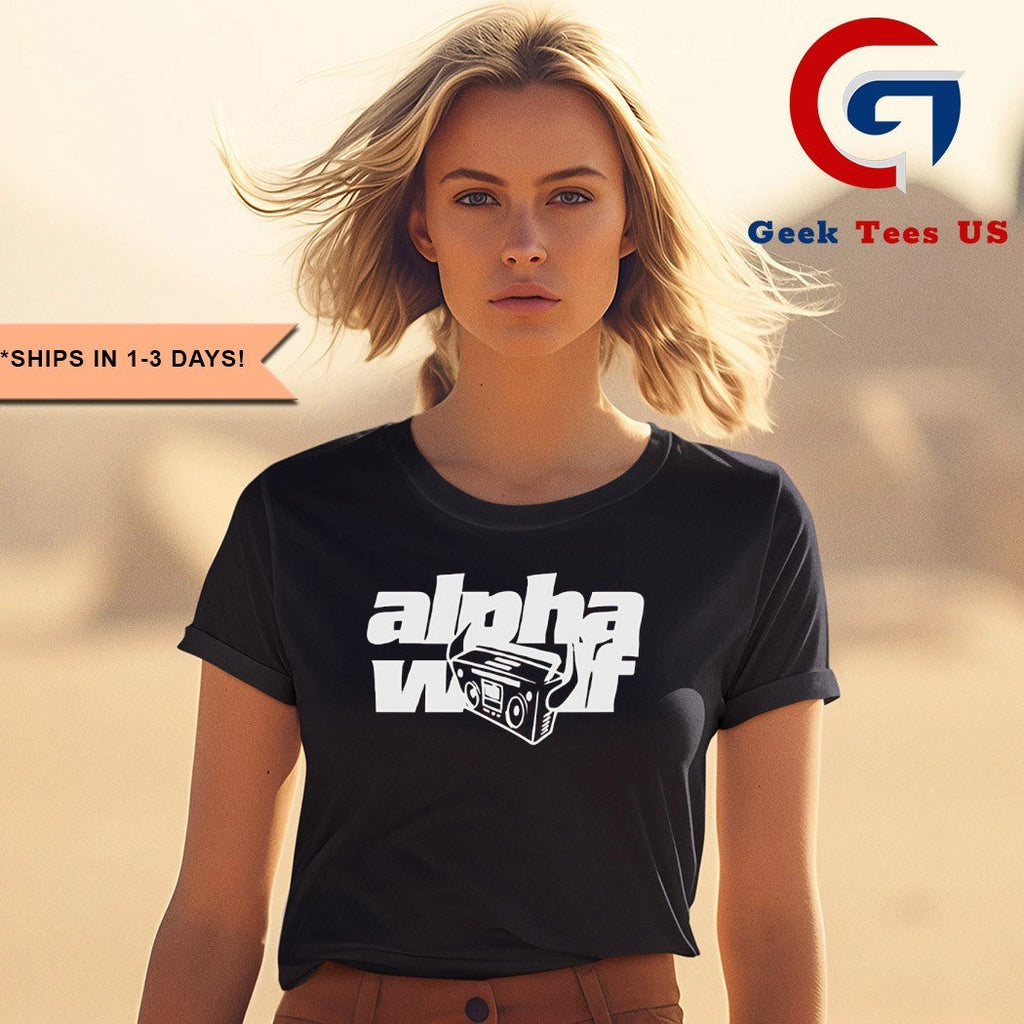Alpha wolf devil boombox shirt