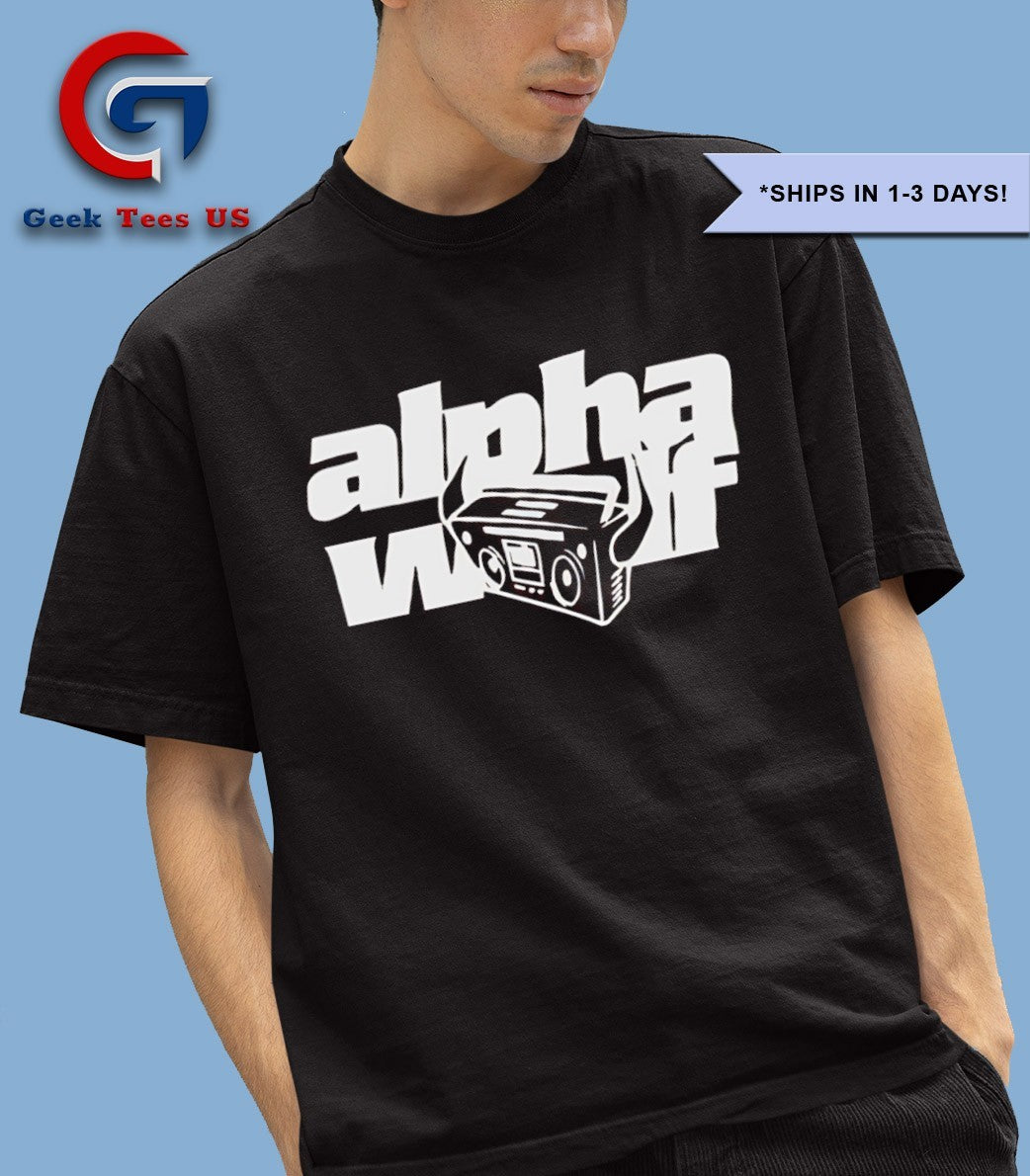 Alpha wolf devil boombox shirt