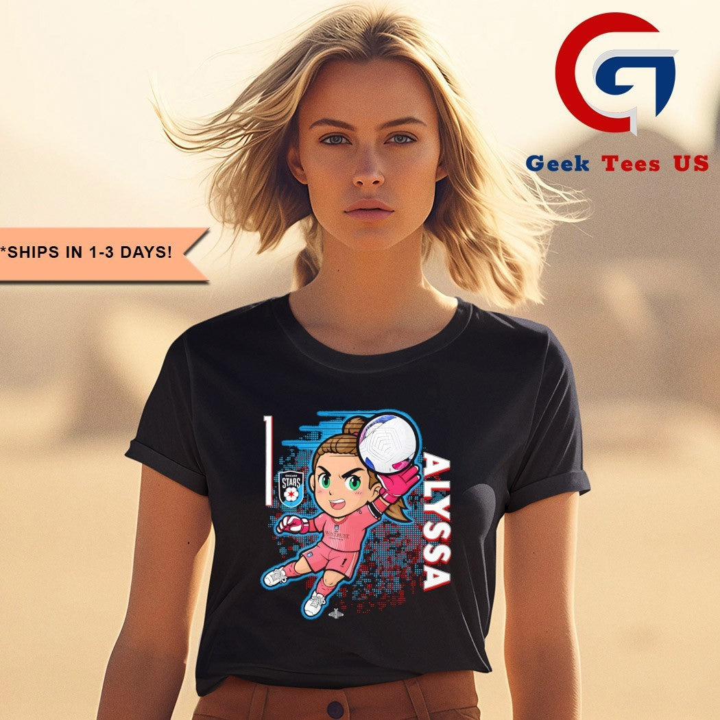Alyssa Naeher Chicago Stars FC NWSL chibi graphic shirt