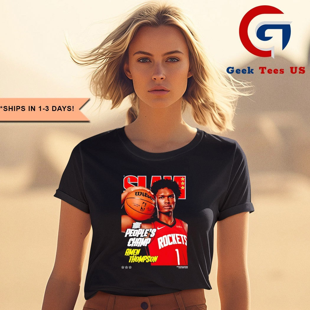 Amen Thompson Houston Rockets SLAM Cover shirt