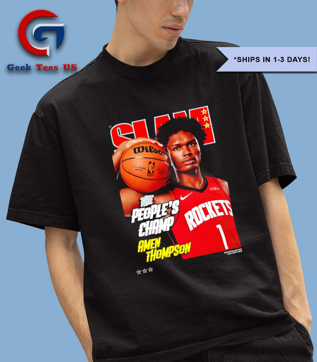 Amen Thompson Houston Rockets SLAM Cover shirt