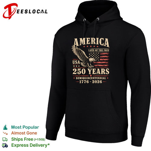 America Land of the Free 250 Years Semiquincentennial 1776 2026 USA Patriotic shirt