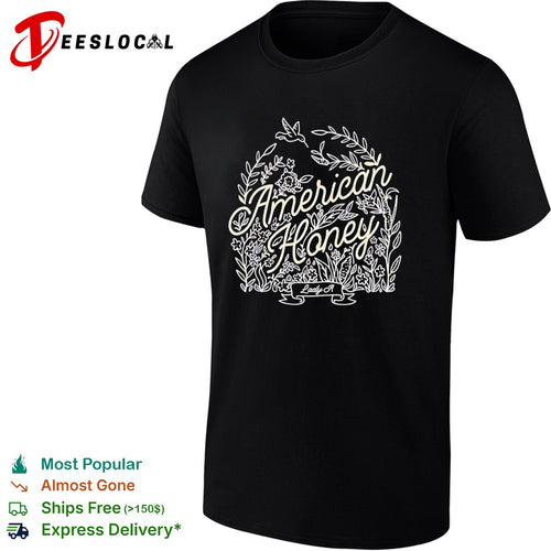 American Honey Lady A floral hummingbird and plant shirt