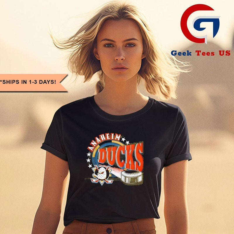 Anaheim Ducks hockey snap shot shirt