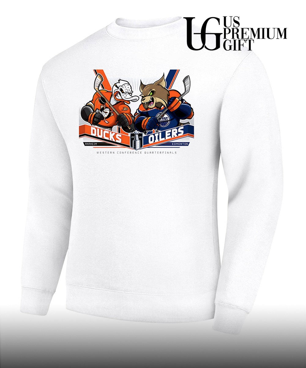 Anaheim Ducks vs Edmonton Oilers NHL Stanley Cup 2026 mascot shirt