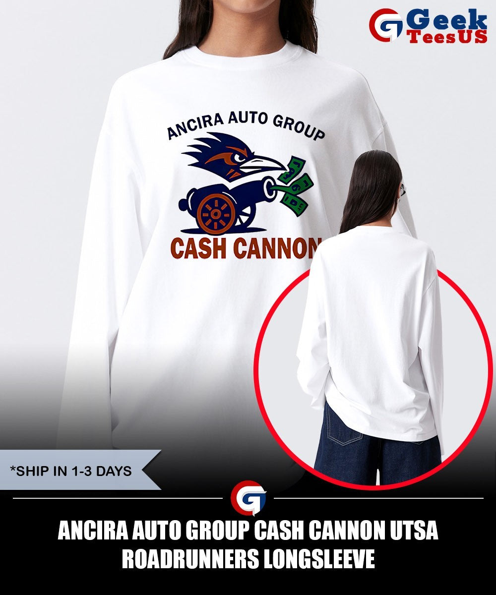 Ancira Auto Group Cash Cannon UTSA Roadrunners shirt