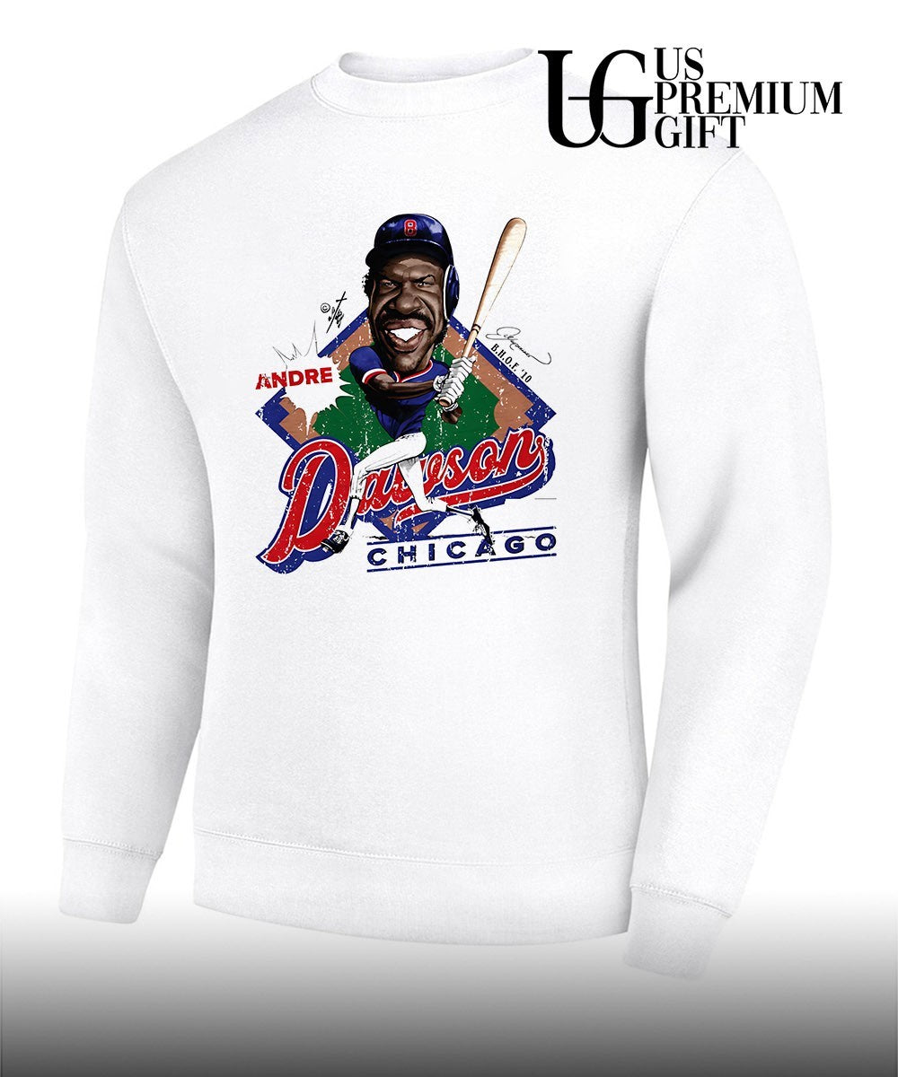 Andre Dawson Chicago Cubs MLB signature caricature shirt