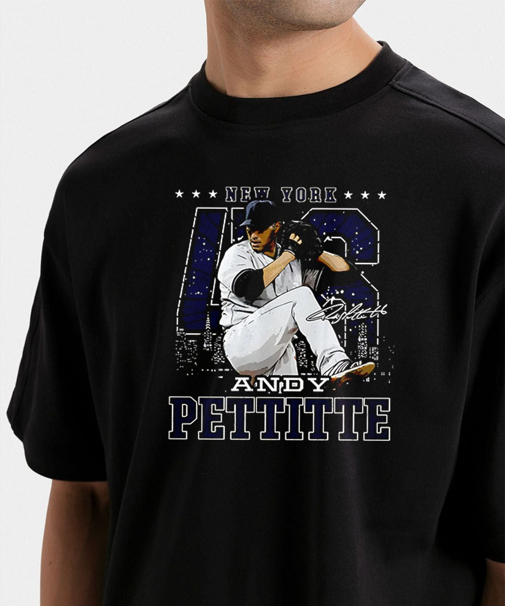 Andy Pettitte 46 player New York Yankees MLB gritty signature shirt