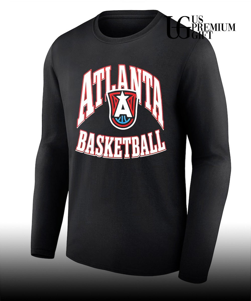 Angel Reese with Atlanta Basketball 2026 logo shirt