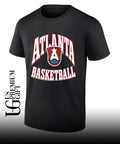 Angel Reese with Atlanta Basketball 2026 logo shirt