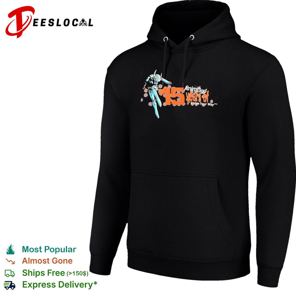 AnimEigo 15 Years of Anime Your Way Bubblegum Crisis shirt