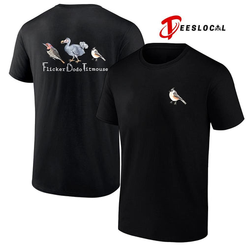 Animal FDT Flicker Dodo Titmouse graphic shirt