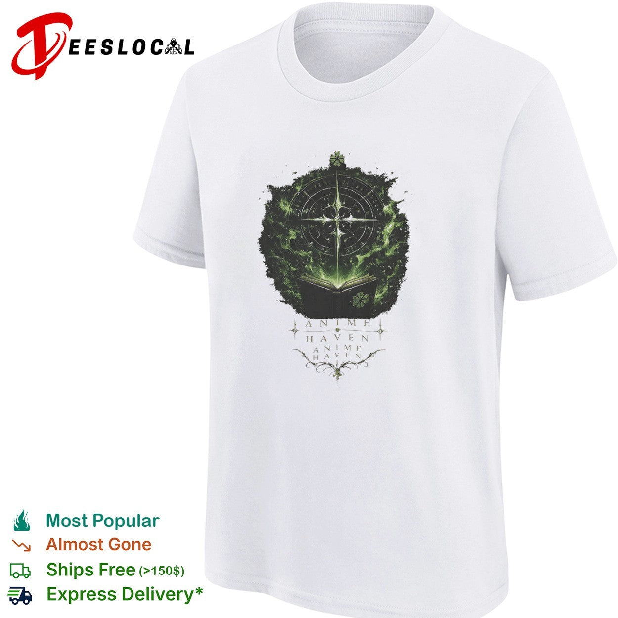 Anime Haven Grimoire Magic Book fantasy shirt