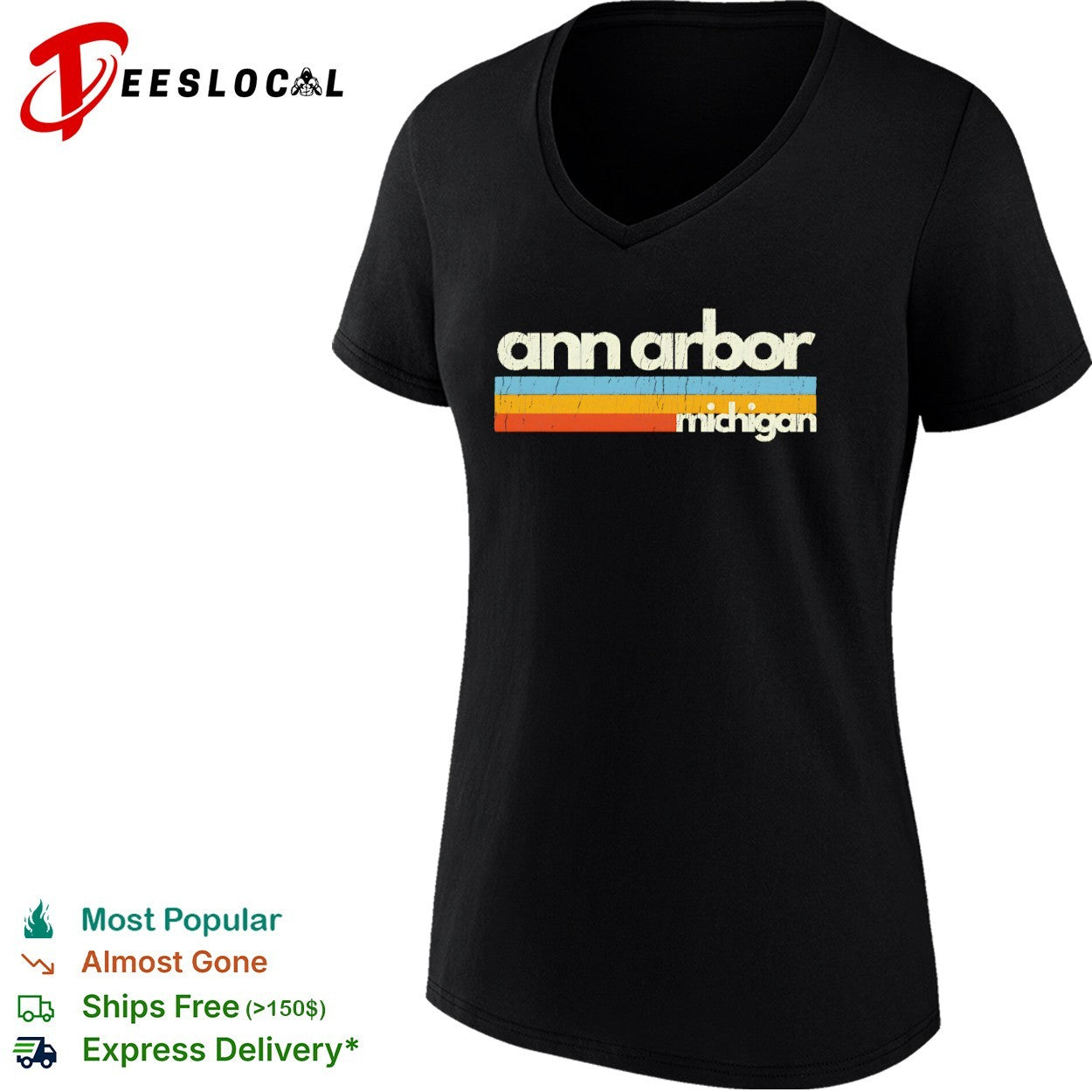 Ann Arbor Michigan retro shirt