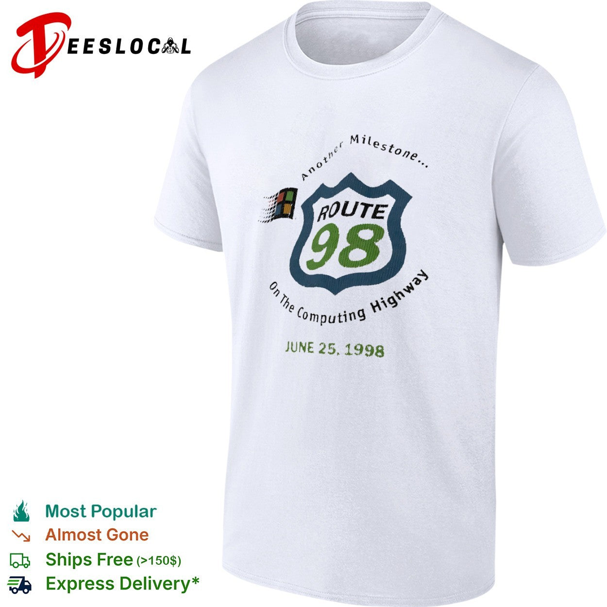 Another milestone Route 98 on the Computing Highway shirt