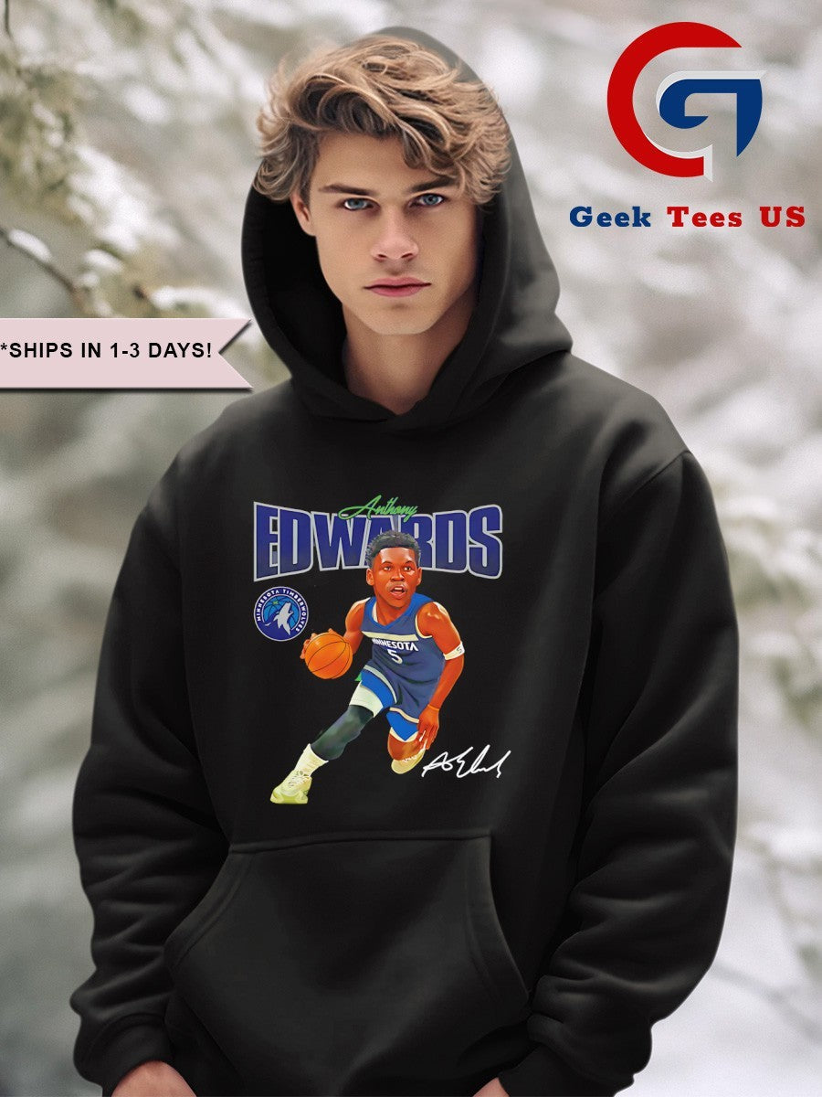 Anthony Edwards Minnesota Timberwolves 2025 caricature shirt