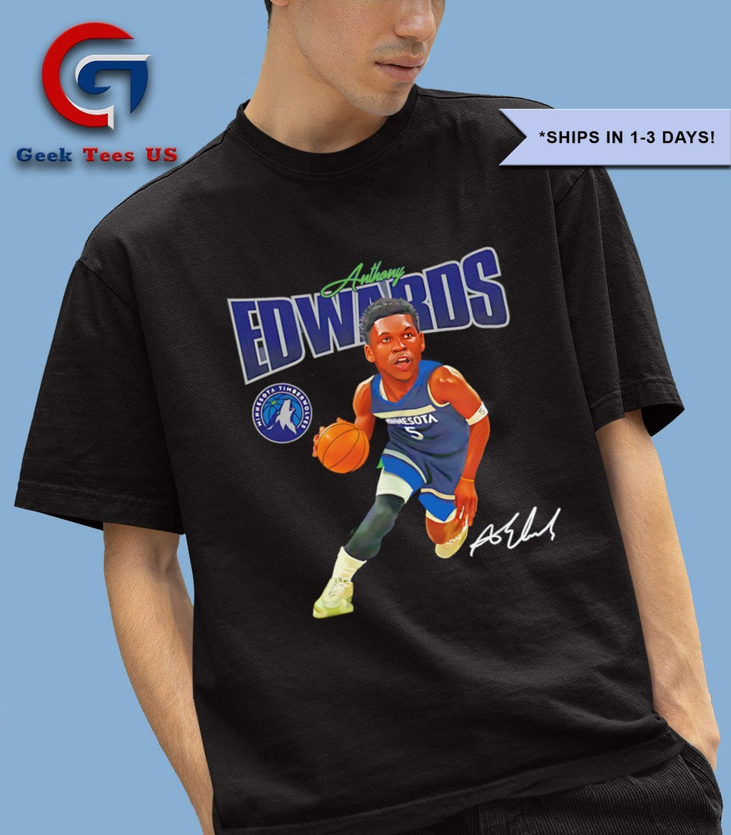 Anthony Edwards Minnesota Timberwolves 2025 caricature shirt