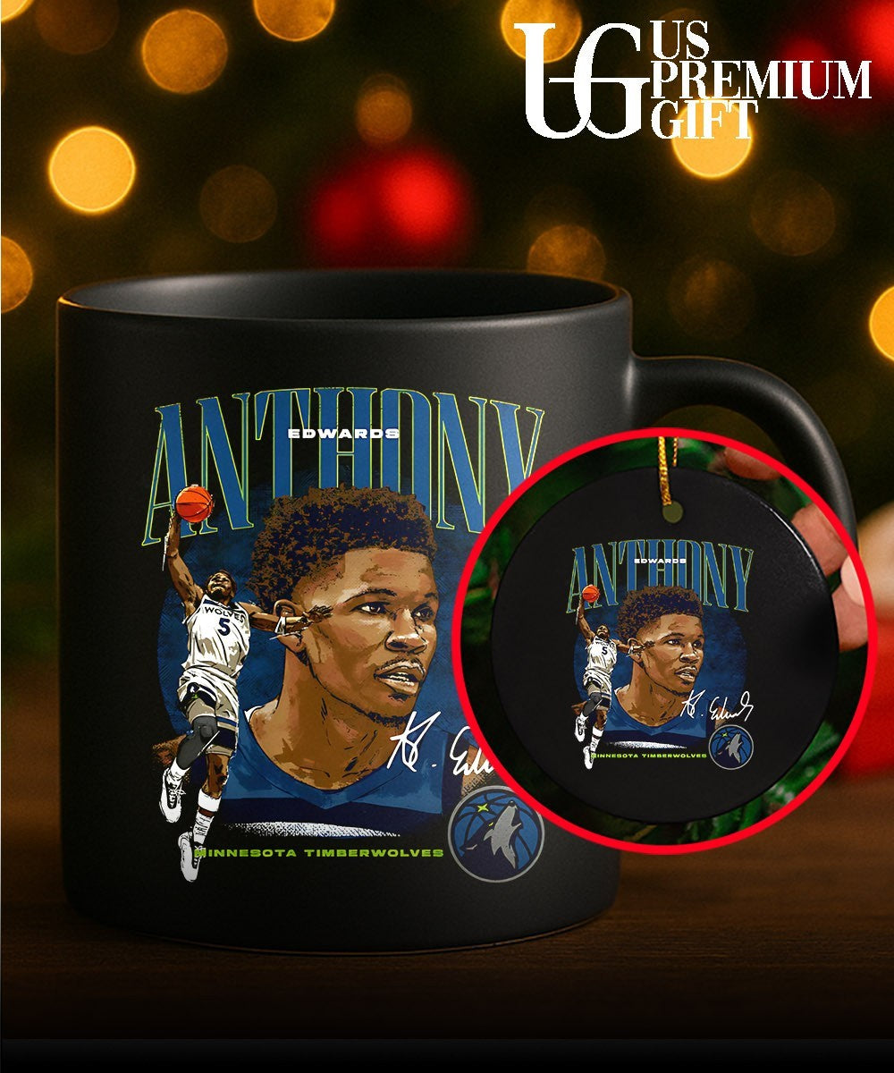 Anthony Edwards Minnesota Timberwolves NBA 2026 signature graphic shirt