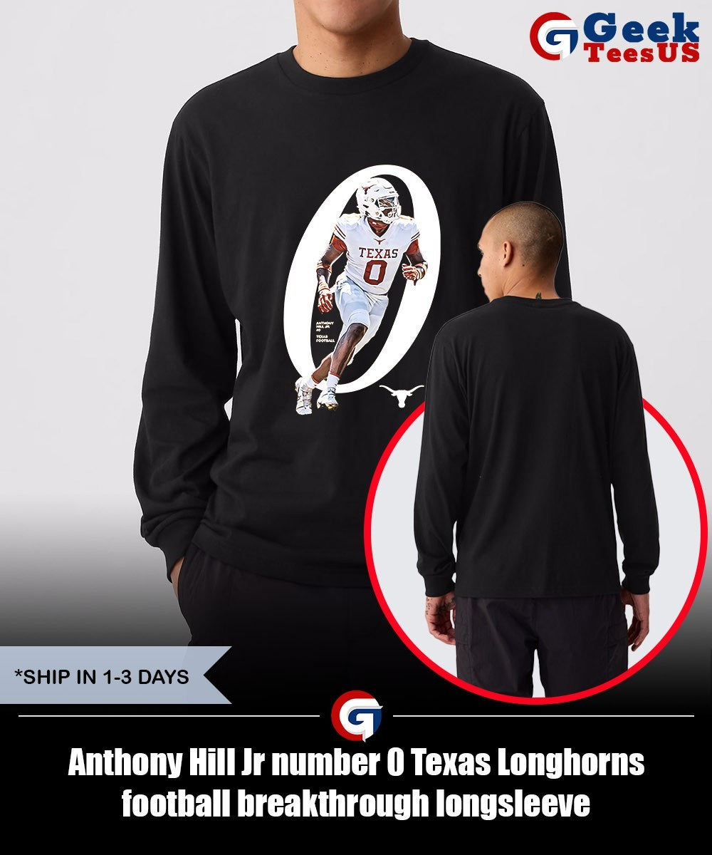 Anthony Hill Jr number 0 Texas Longhorns football breakthrough shirt
