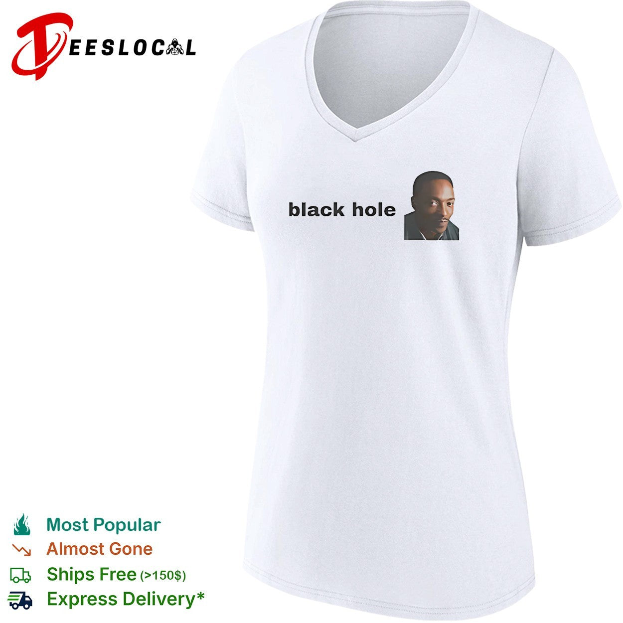 Anthony Mackie Black Hole funny shirt