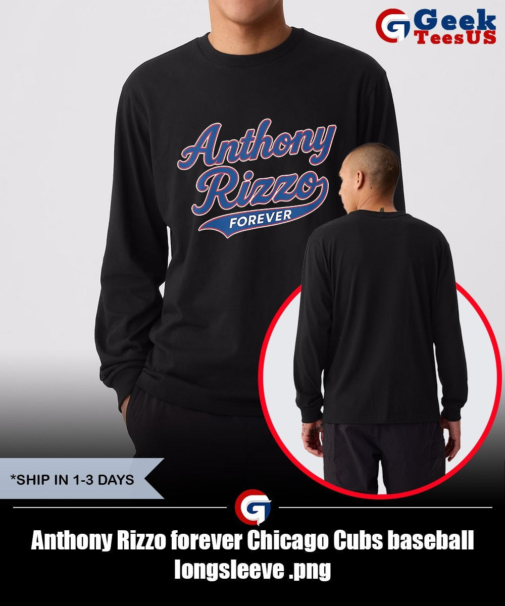 Anthony Rizzo forever Chicago Cubs baseball shirt