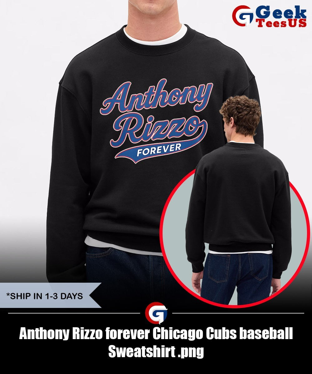 Anthony Rizzo forever Chicago Cubs baseball shirt