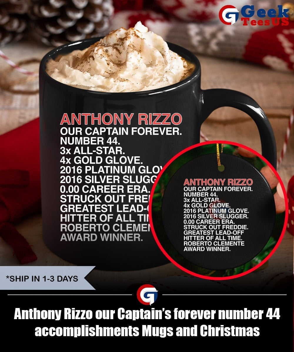 Anthony Rizzo our Captain’s forever number 44 accomplishments shirt