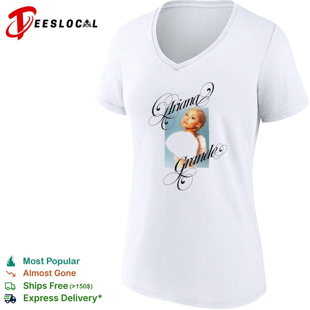 Ariana Grande Portrait Pop Star Singer Music Artist shirt