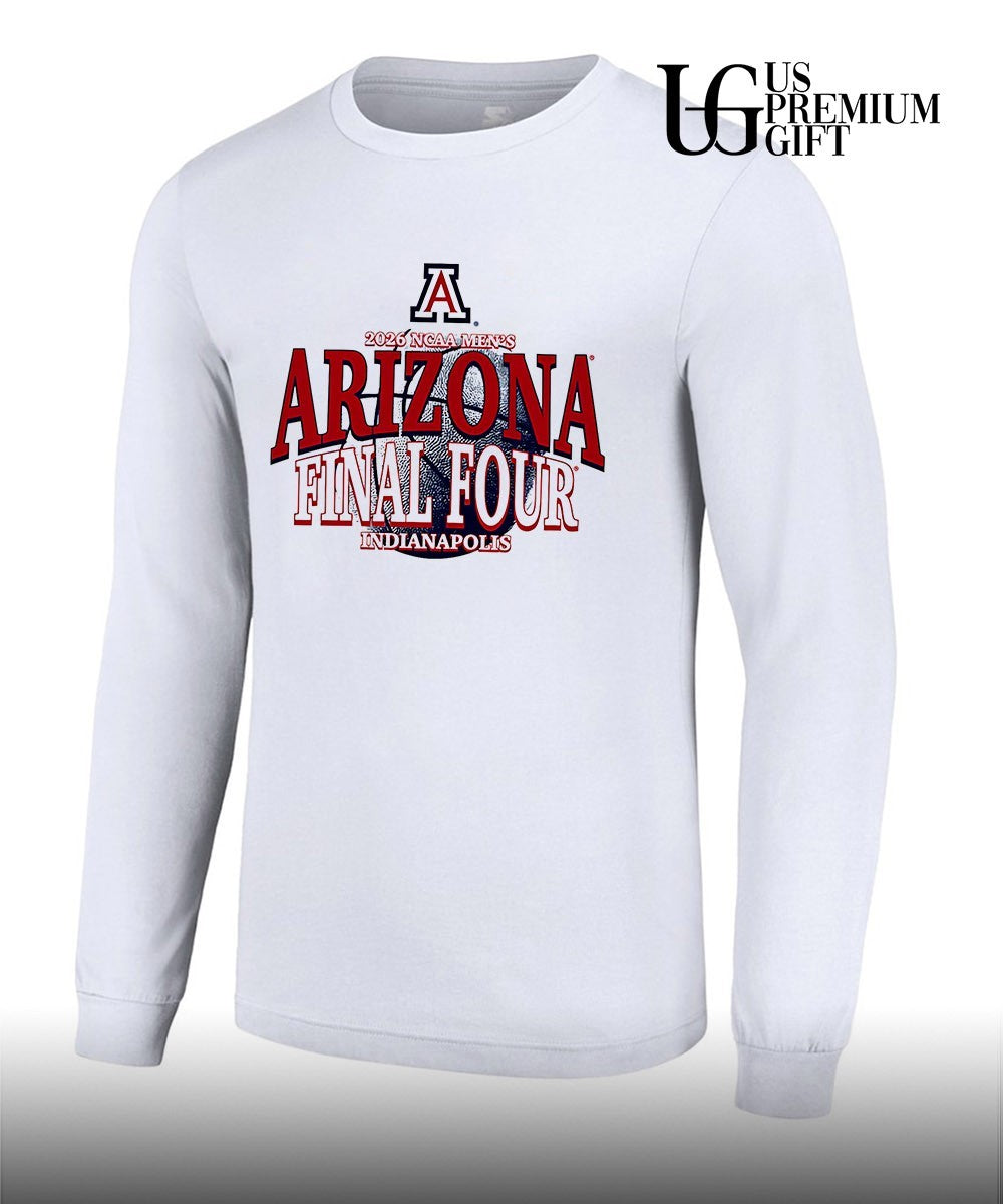 Arizona Wildcats 2026 Final Four NCAA Men’s basketball Background Ball shirt