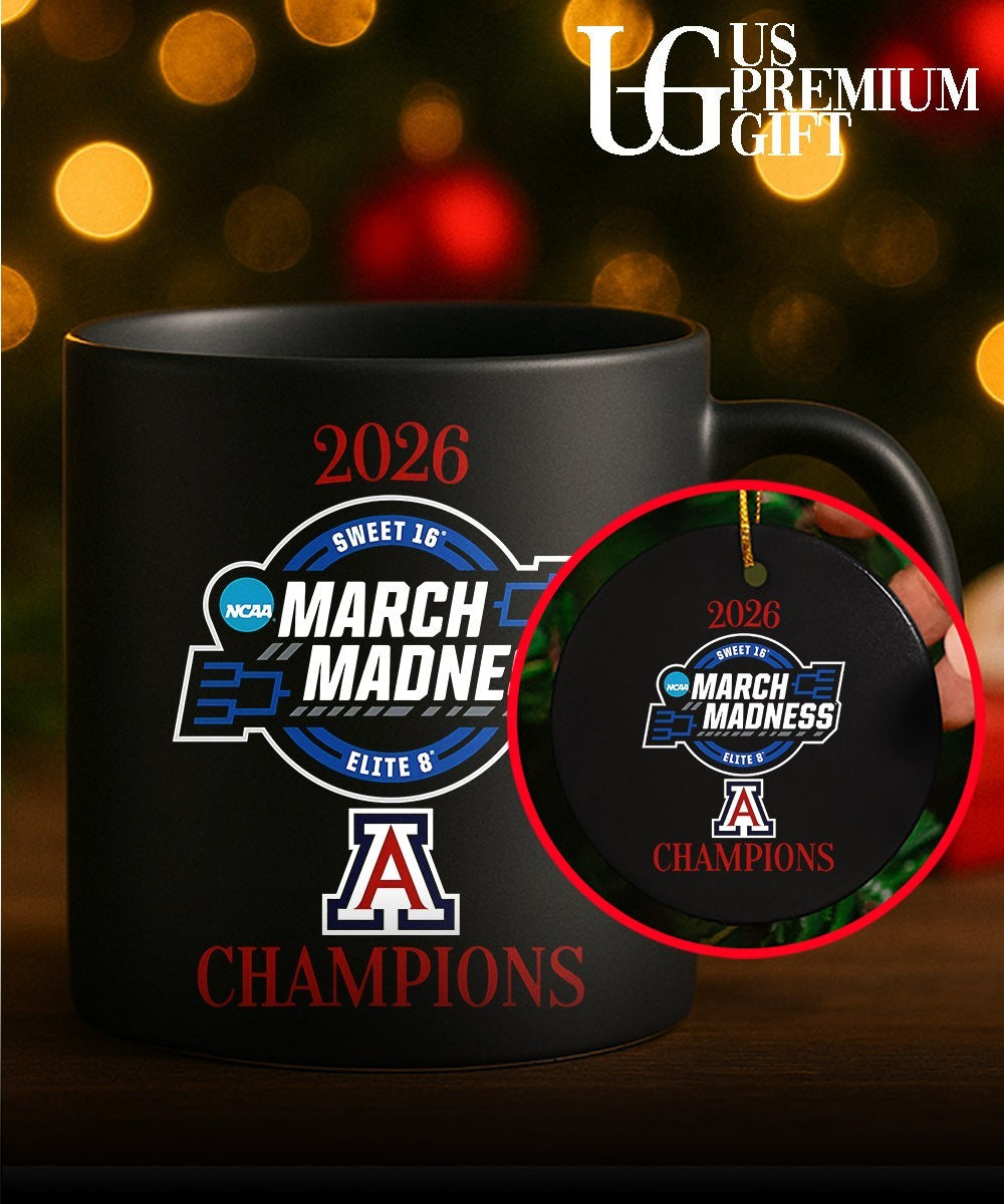 Arizona Wildcats 2026 NCAA March Madness Sweet 16 Elite 8 Champions shirt