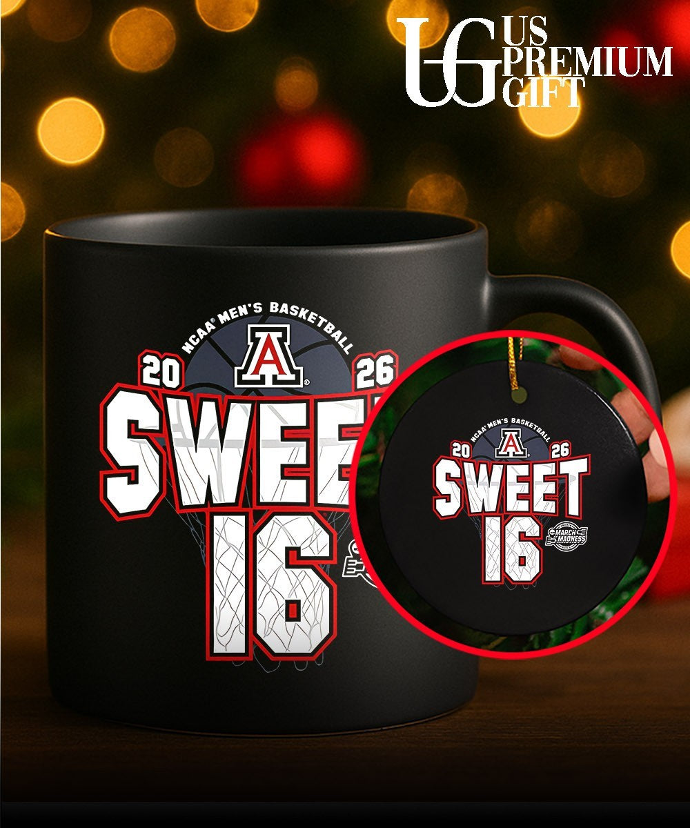 Arizona Wildcats NCAA Men’s Basketball Sweet 16 March Madness 2026 shirt