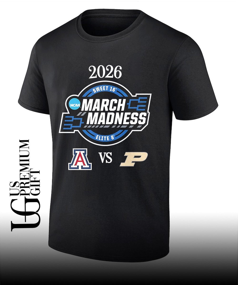Arizona Wildcats vs Purdue Boilermakers Elite 8 2026 NCAA March Madness shirt
