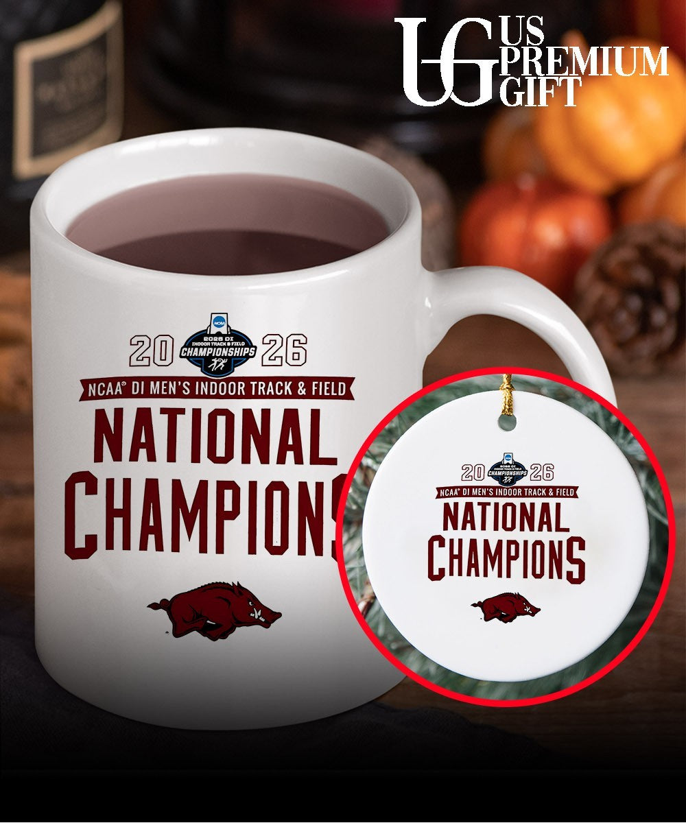 Arkansas Razorbacks 2026 NCAA Men’s Indoor Track & Field National Champions shirt
