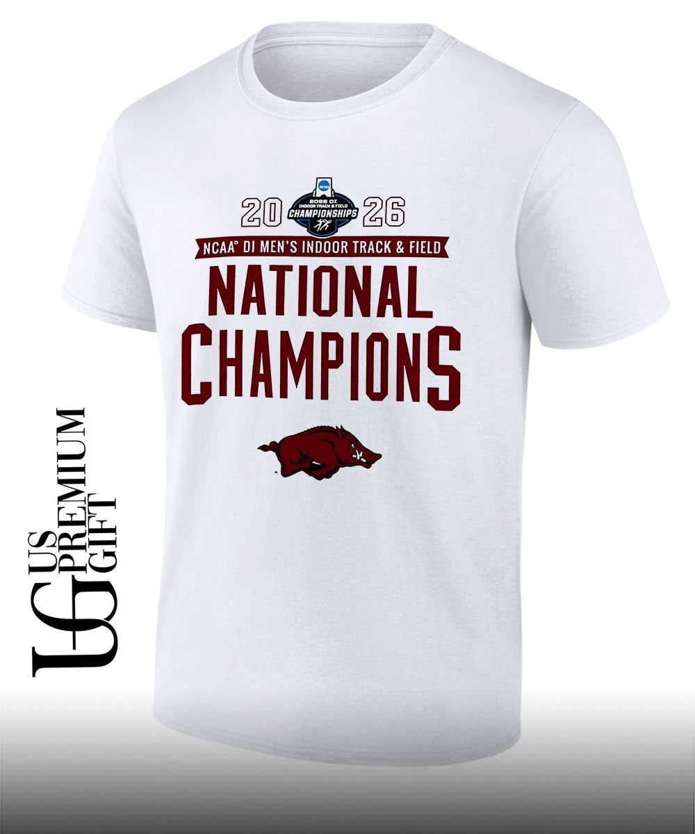 Arkansas Razorbacks 2026 NCAA Men’s Indoor Track & Field National Champions shirt