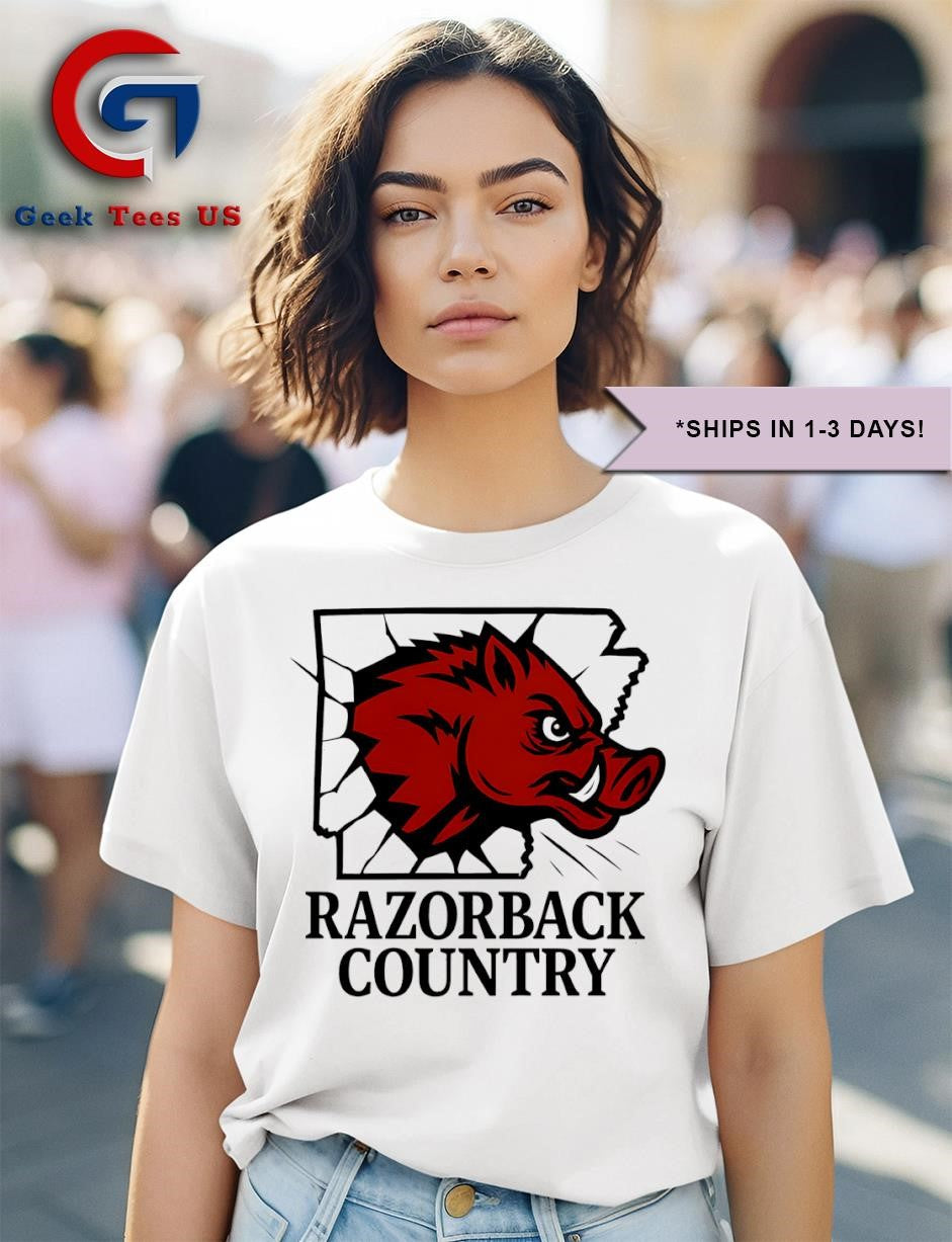 Arkansas Razorbacks country shirt