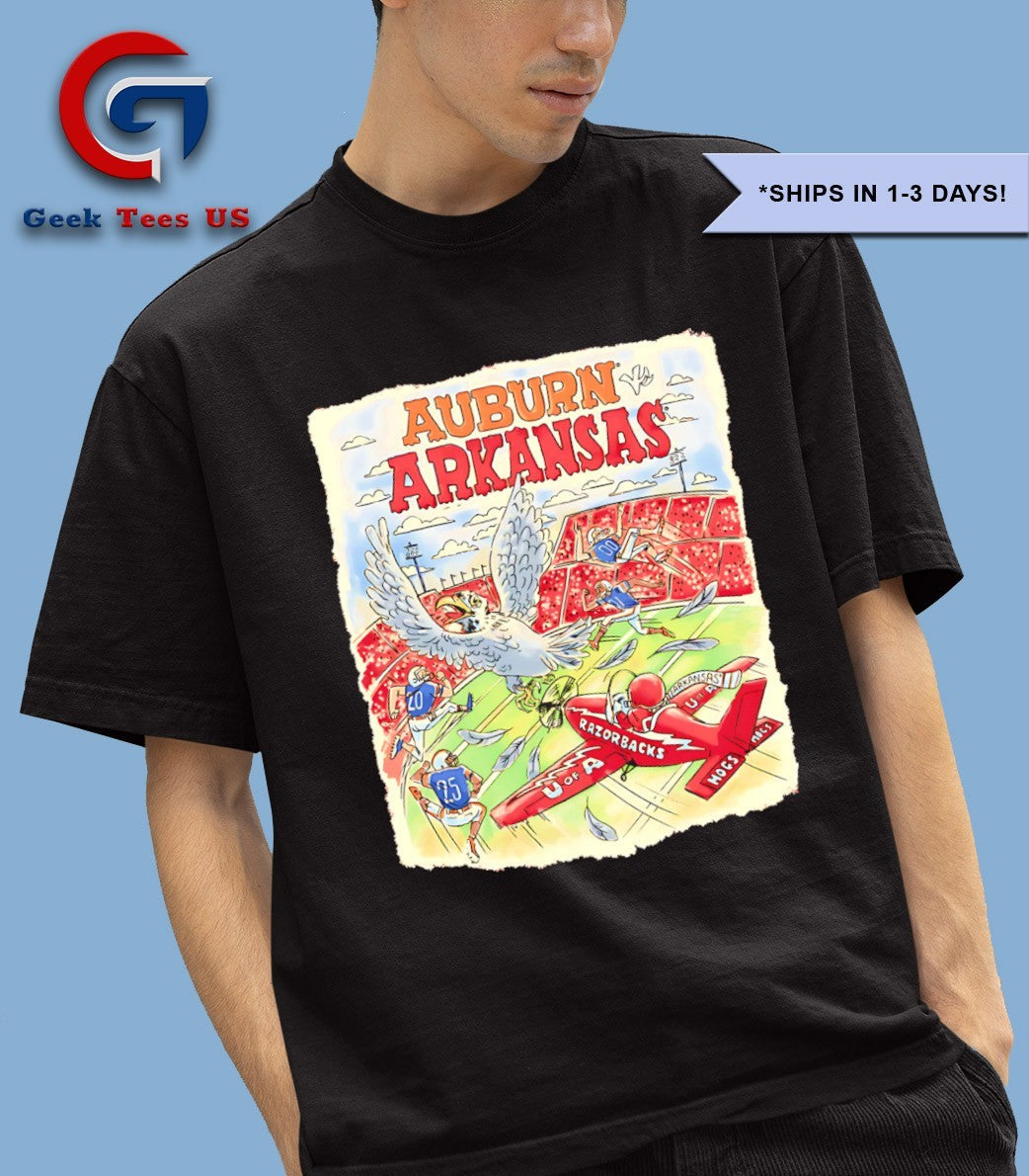 Arkansas Razorbacks vs Auburn Tigers Game Day 2025 shirt