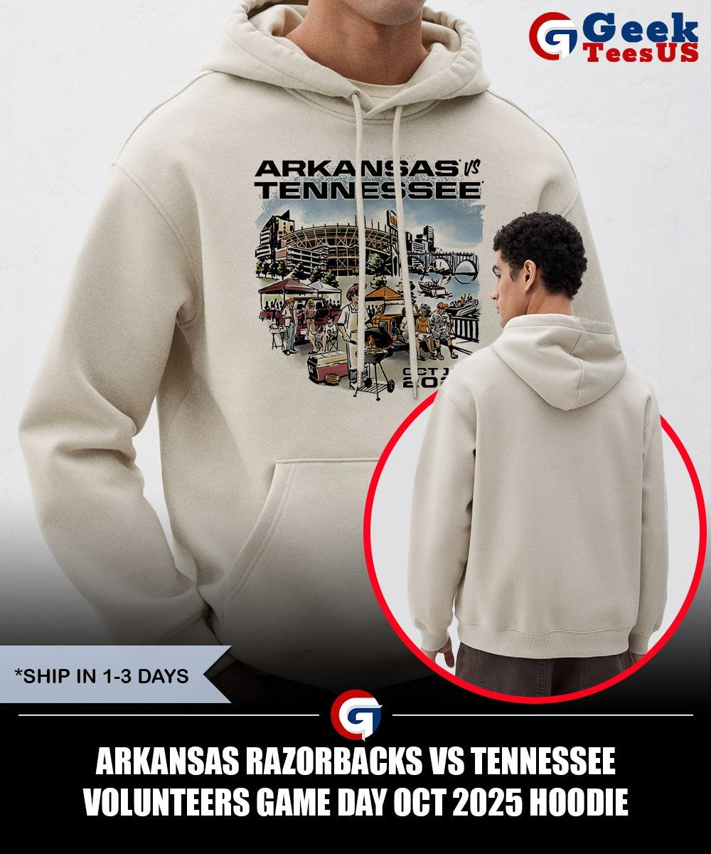 Arkansas Razorbacks vs Tennessee Volunteers Game Day OCT 2025 shirt