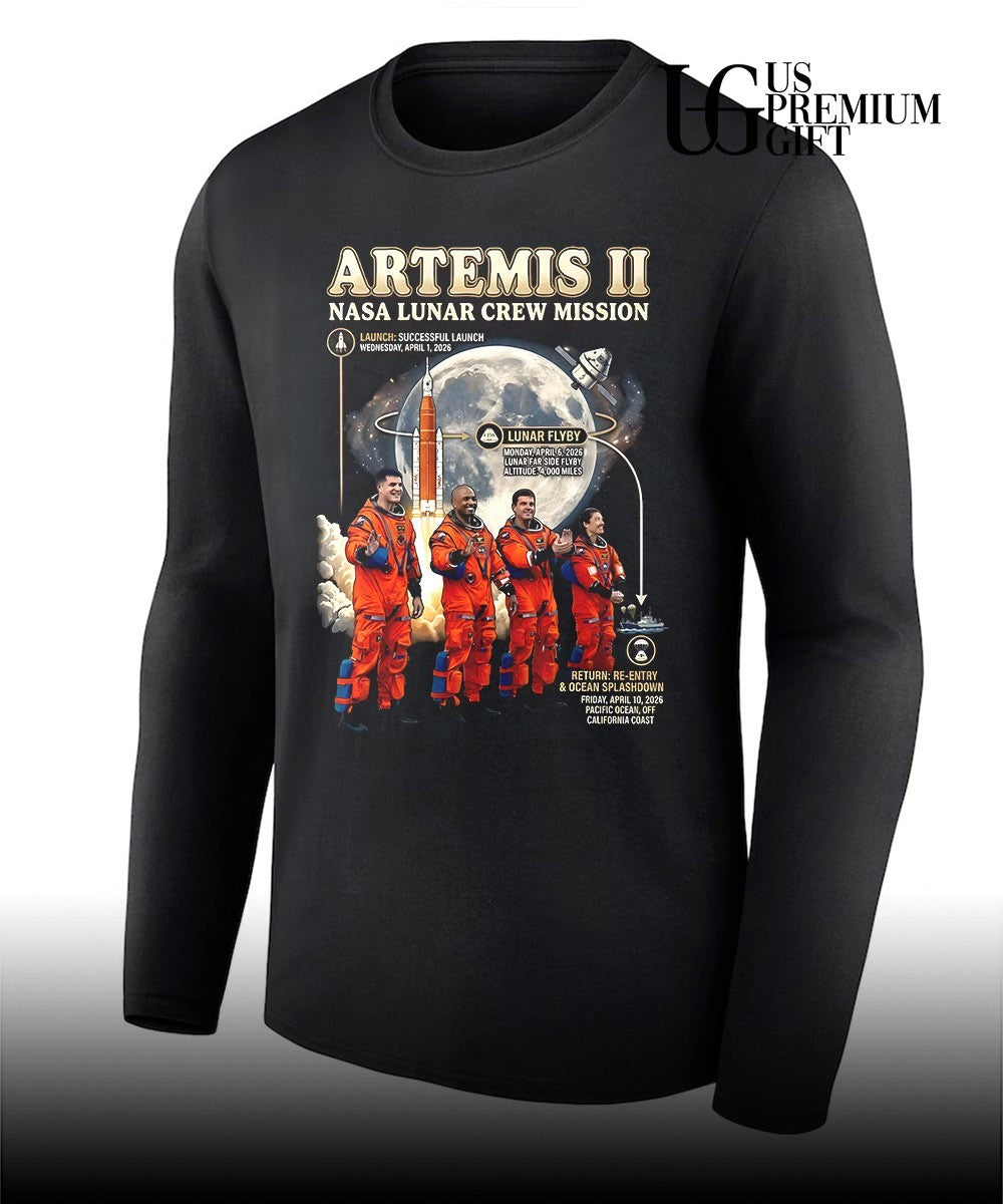 Artemis II Nasa Lunar Cew Mission shirt