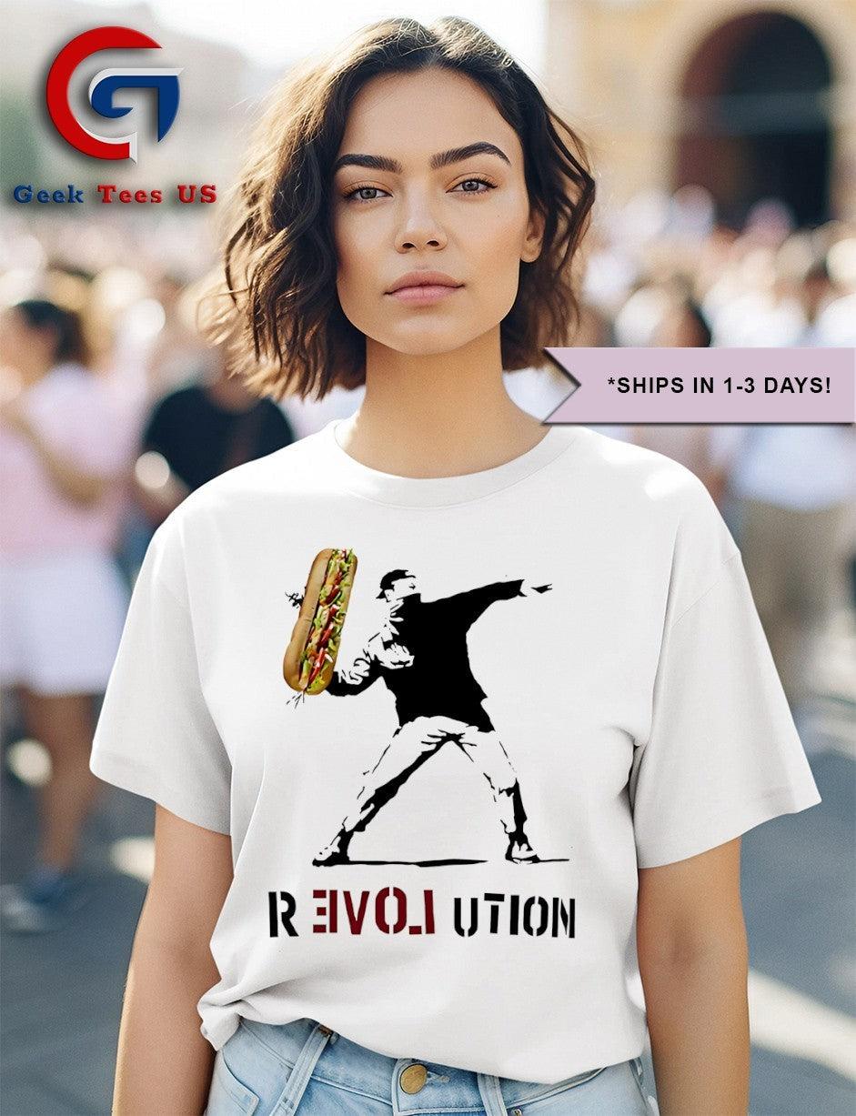 Assault with a Deli Weapon flower thrower parody shirt