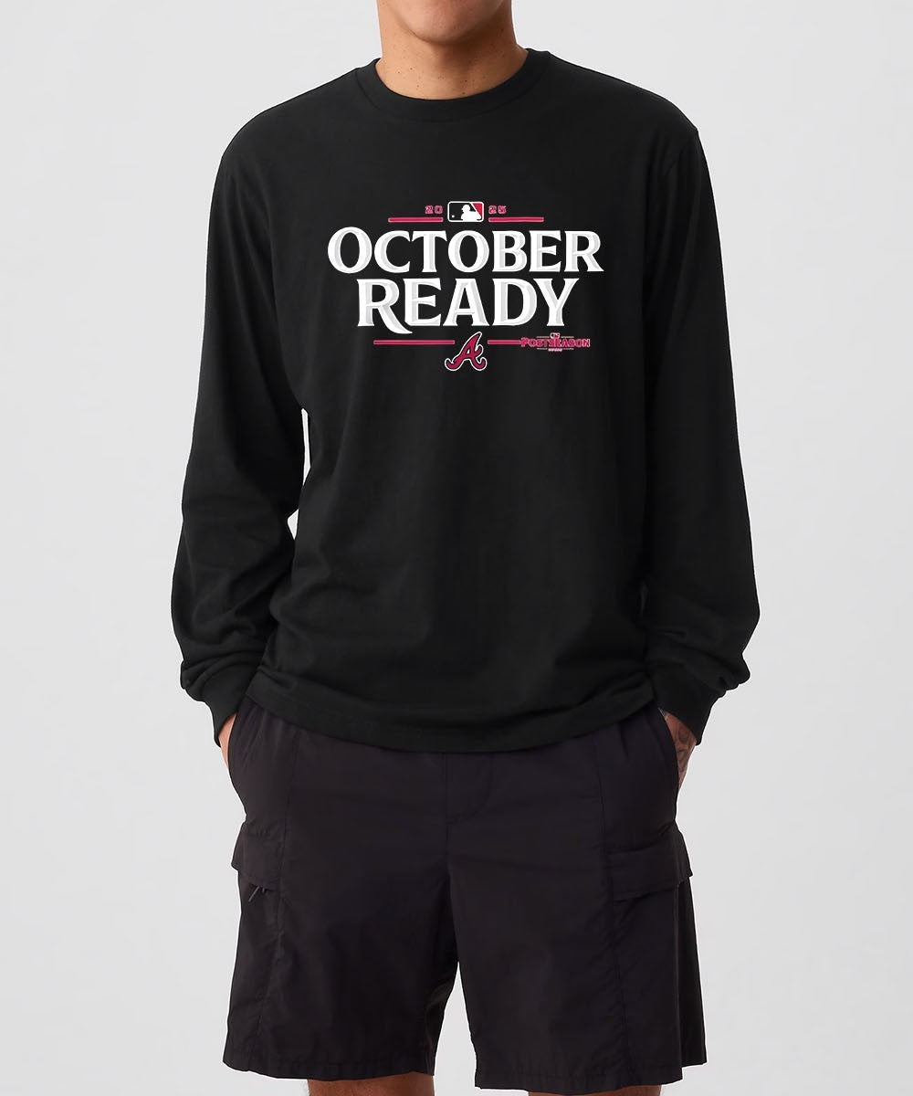 Atlanta Braves 2025 October Ready MLB Postseason logo shirt