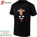 Atlanta Braves Hot Dog Cartoon Baseball MLB Team Shirt