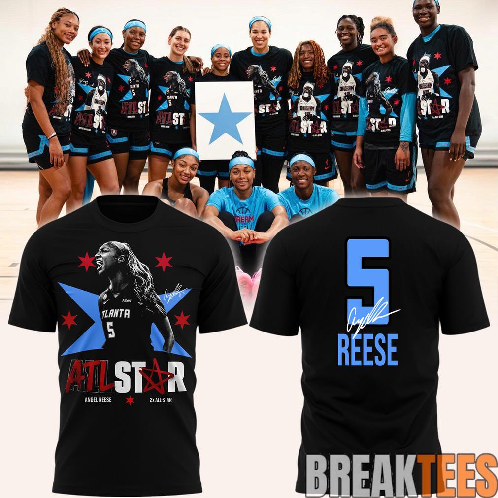 Atlanta Dream ANGEL REESE ATL STAR Black Shirt 2026