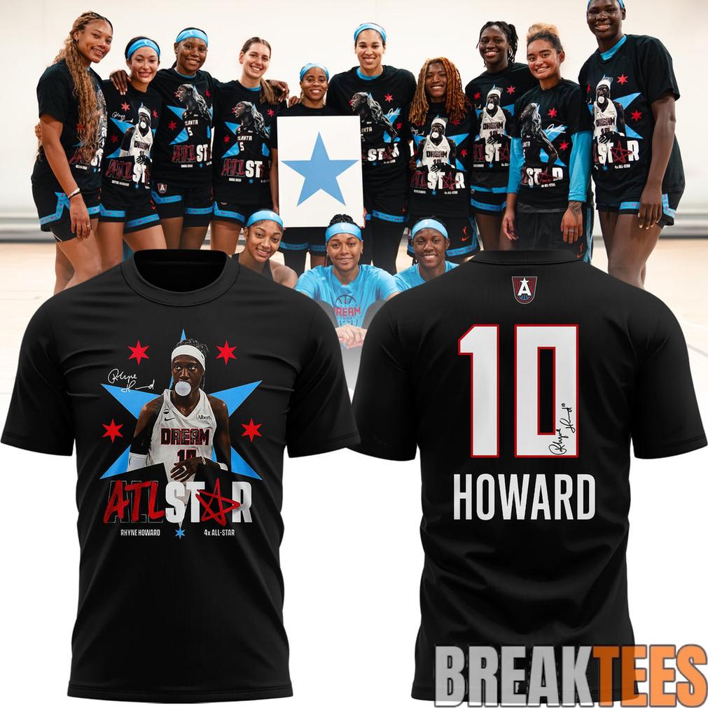 Atlanta Dream Rhyne Howard 2026 ATL STAR Black Shirt