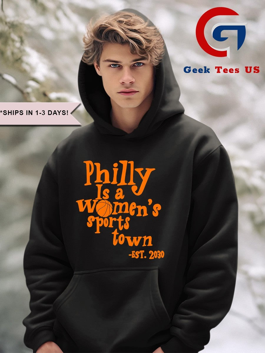 Aubrey Plaza wearing Philly is a women’s sports town est 2030 shirt