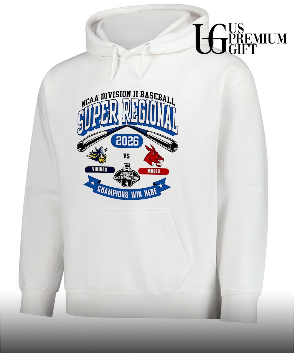 Augustana Vikings vs Central Missouri Mules NCAA Division II Super Regional Champions Win Here 2026 shirt