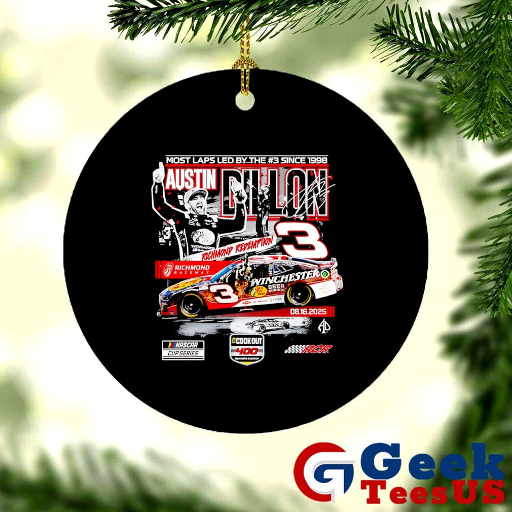 Austin Dillon Checkered flag Sports 2025 Cook Out 400 Race Winner shirt