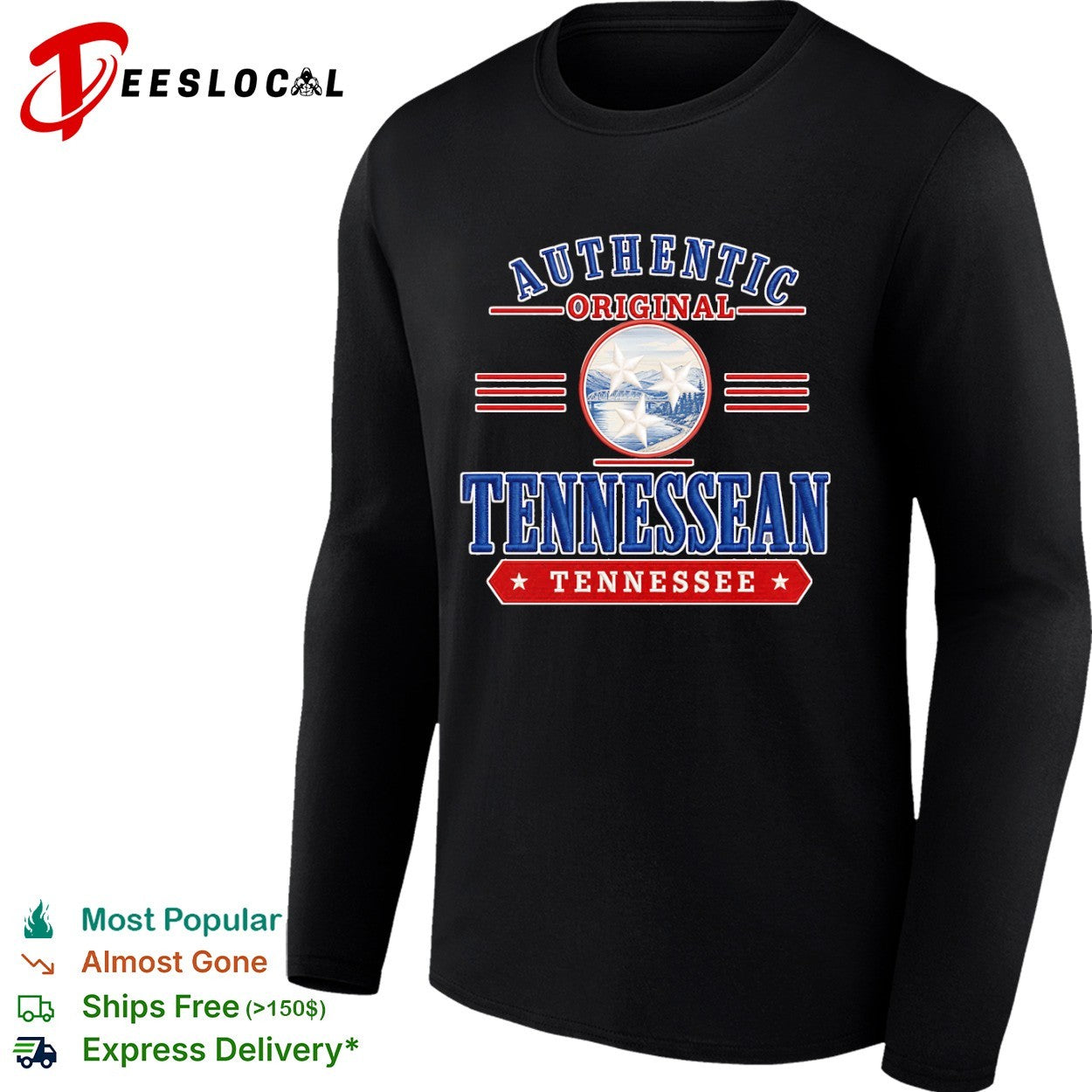 Authentic Original Tennessean Tennessee shirt