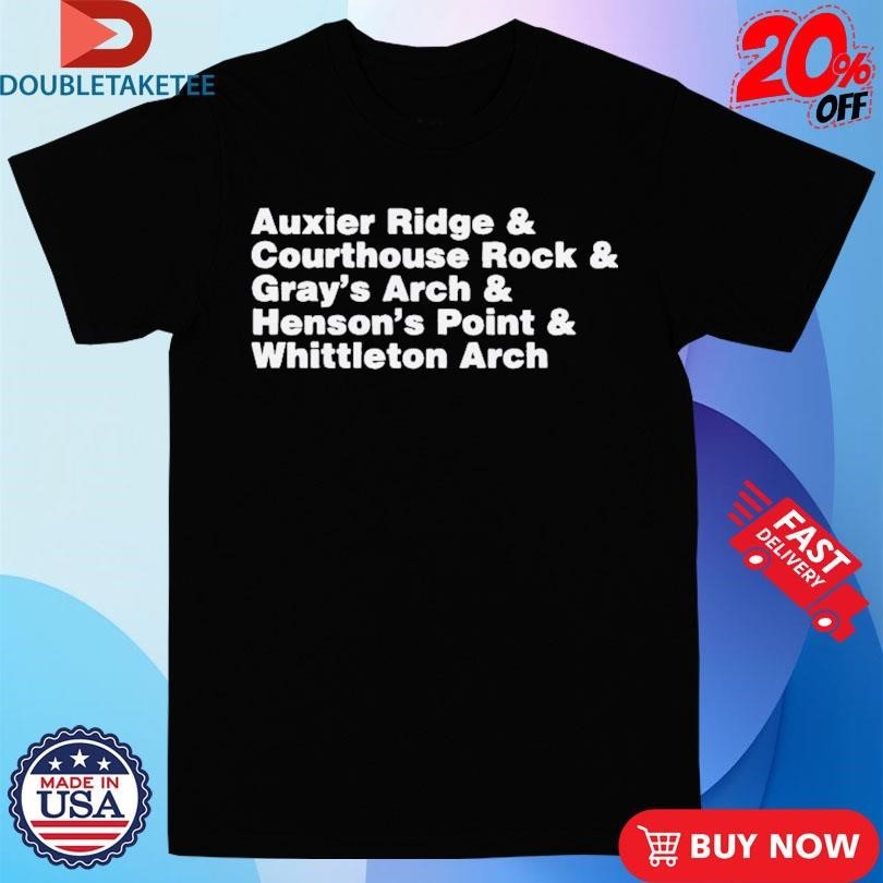 Auxier Ridge And Courthouse Rock And Gray’s Arch And Henson’s Point And Whittleton Arch Red River Gorge & Shirts