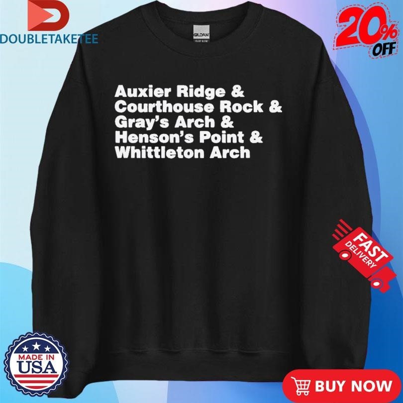 Auxier Ridge And Courthouse Rock And Gray’s Arch And Henson’s Point And Whittleton Arch Red River Gorge & Shirts