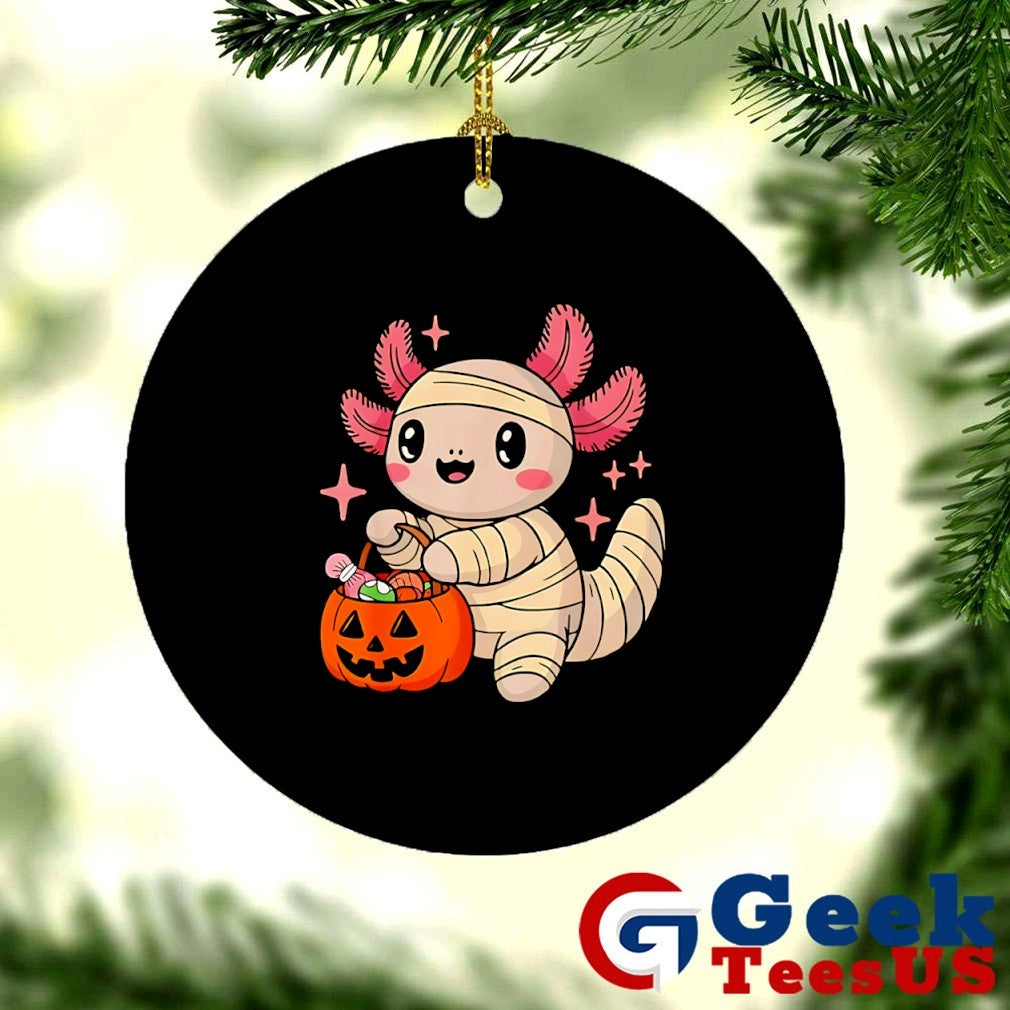 Axolotl mummy pumpkin Halloween 2025 shirt